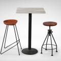 [Isotop Table top - Cement, Cosson Bar Leg Dia430 Round Table Base, Venus Barstool & Afro Barstool]<br />